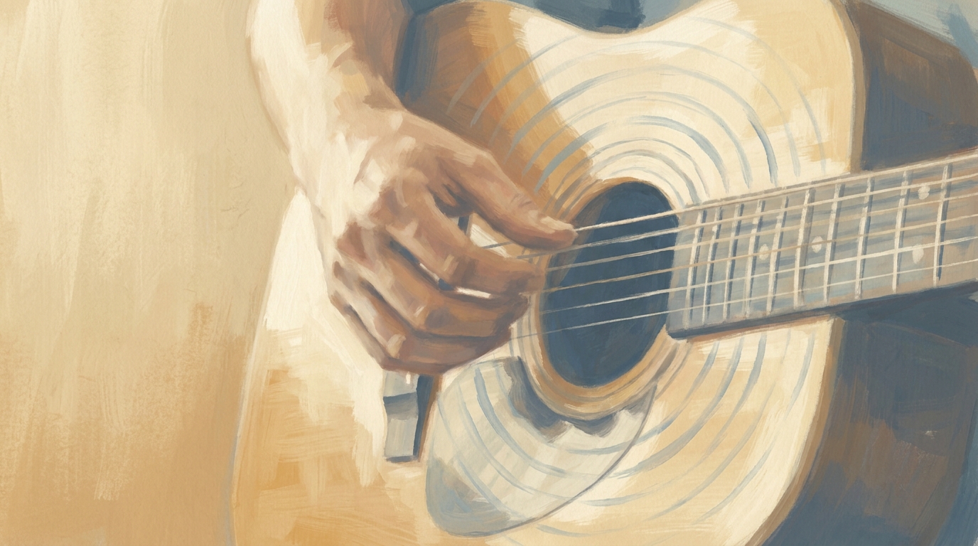 strike a chord 뜻 일러스트